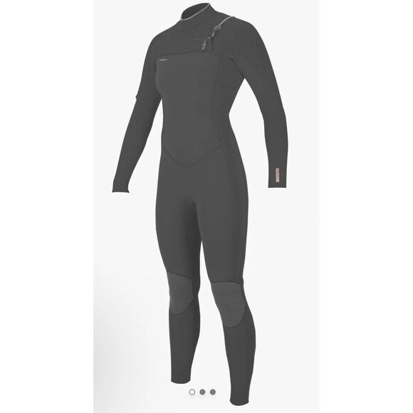 O'Neil WOMEN'S HYPERFREAK 4/3+MM CHEST ZIP FULL WETSUIT Black Sz 10 NWT $450 - Picture 1 of 16